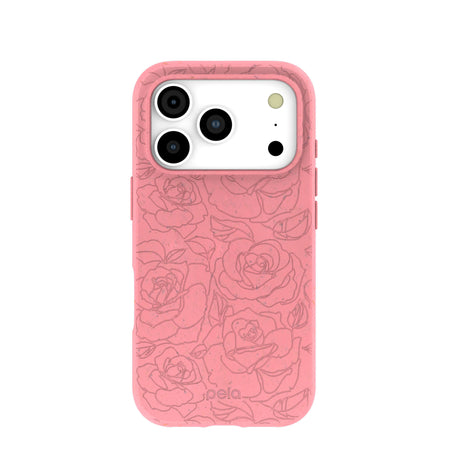 Bubblegum Pink Rosettes iPhone 17 Pro Case – Pela Case