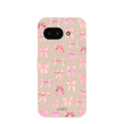 Coque Google Pixel 9a à motif coquillages et nœuds roses