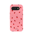 Coque Google Pixel 10a rose bonbon à motif coccinelle