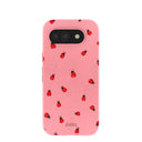 Coque Google Pixel 10a rose bonbon à motif coccinelle