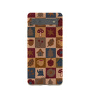 Coque Google Pixel 6a à motif de grille rustique London Fog