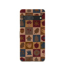 Coque Google Pixel 7 à motif de grille rustique London Fog