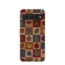 Coque Google Pixel 8 à motif de grille rustique London Fog