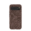 Chocolate Brown Rustic Leaves Google Pixel 10 Pro XL Case