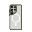 Étui transparent pour Samsung Galaxy S26 Ultra avec motif de sous-bois (chargeur magnétique inclus)