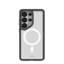 Étui transparent pour Samsung Galaxy S26 Ultra avec bordure noire (chargeur magnétique inclus)