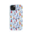 Powder Blue Sails and Seagulls iPhone 13 Case