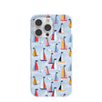 Powder Blue Sails and Seagulls iPhone 14 Pro Max Case