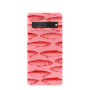 Coque Google Pixel 7 rose bonbon, motif sardine stream