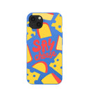 Electric Blue Say Cheese iPhone 13 Case