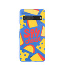 Coque Google Pixel 7 bleu électrique Say Cheese