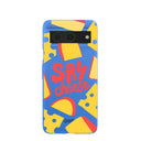 Coque Google Pixel 8 bleu électrique Say Cheese