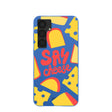 Coque Samsung Galaxy S25+(Plus) bleu électrique Say Cheese