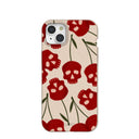 Coque iPhone 15 Plus motif coquillage et cerise effrayante