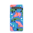 Coque Google Pixel 6a motif vaches marines bleu électrique