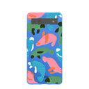 Coque Google Pixel 6a motif vaches marines bleu électrique