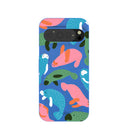 Coque Google Pixel 9/9 Pro motif vaches marines bleu électrique