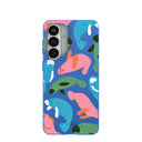Coque Samsung Galaxy S26+(Plus) motif vaches marines bleu électrique
