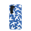 Coque Samsung Galaxy S25 Mouettes bleu électrique