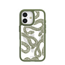 Clear Serpent Sketch iPhone 17 Case With Forest Floor Ridge (MagSafe included)