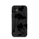 Coque pour iPhone 12 Mini Black Shadow Petals
