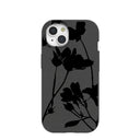 Coque iPhone 15 Black Shadow Petals