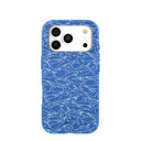 Coque pour iPhone 17 Pro Motif requin bleu électrique