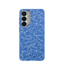 Coque Samsung Galaxy S26+ (Plus) bleu électrique à motif requin frénétique