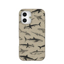 Coque pour iPhone 16 London Fog Shark World