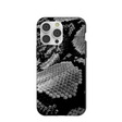 Coque pour iPhone 14 Pro Max à motif écailles de serpent noir