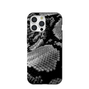 Coque pour iPhone 15 Pro Max à motif écailles de serpent noir