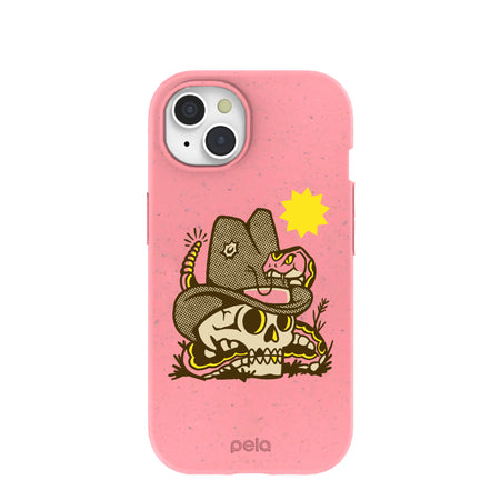 Bubblegum Pink Snakebite iPhone 15 Case – Pela Case