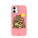 Coque iPhone 16 Plus rose chewing-gum Snakebite