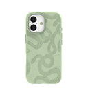 Coque Sage Green Snaky pour iPhone 17