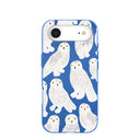 Electric Blue Snowy Owls iPhone Air Case