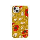 Coque iPhone 14 Plus motif coquillages et spaghettis