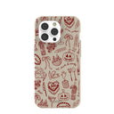 Coque pour iPhone 14 Pro Motif London Fog et dîner effrayant