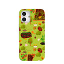 Coque iPhone 16 Plus vert sauge, jardin printanier