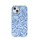 Coque Stingray Fever bleu poudre pour iPhone 15