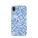 Coque Stingray Fever bleu poudre pour iPhone XR