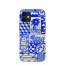 Coque iPhone 12 Mini Bleu Électrique Summer Blues