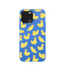 Coque iPhone 13 Pro Max bleu électrique Sunny Ducklings