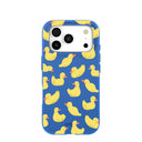 Coque iPhone 17 Pro Bleu Électrique Sunny Ducklings