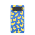 Coque Google Pixel 6 bleu électrique Sunny Ducklings