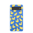 Coque Google Pixel 6 bleu électrique Sunny Ducklings
