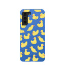 Coque Samsung Galaxy S21 Bleu Électrique Sunny Ducklings