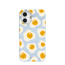 Coque iPhone 16 Sunny Side Up bleu poudre