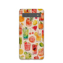 Coque Google Pixel 6a Motif coquillages et coucher de soleil