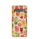 Coque Google Pixel 7a Motif coquillages et coucher de soleil