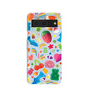 Coque Google Pixel 8 Super Gummies bleu poudré